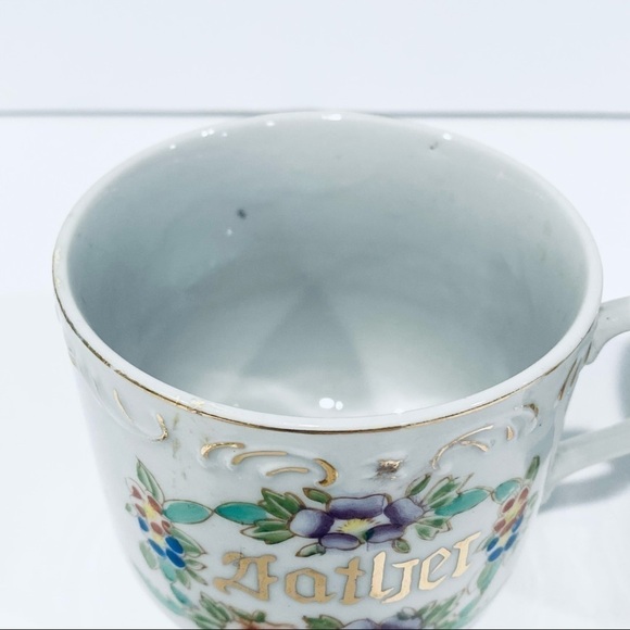 Vintage WWII Occupied Japan Mother & Father Mug Set - Picture 2 of 5